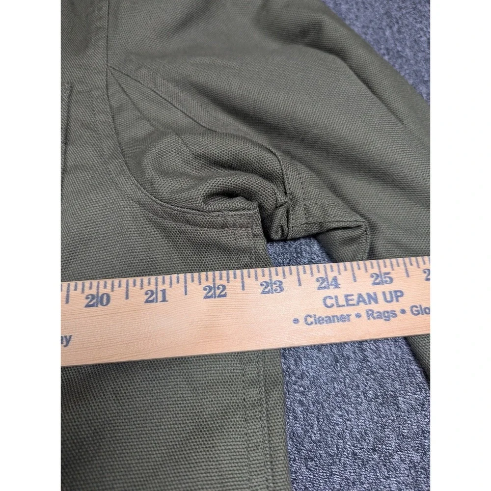 Duluth Trading Co Men Fire Hose Flannel-Lined Limber Jac Olive Green 92322 M